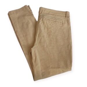 Cynthia Rowley Tan / Natural Striped Cropped Dress Pants size women’s 8